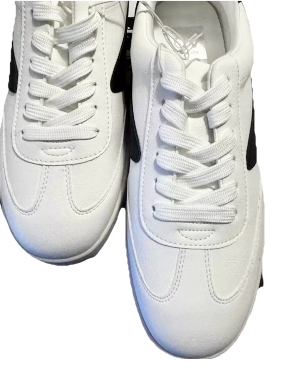 Dolce Vita Womens Sneakers Sz 10 Black & White Vasser Comfort Walking Shoes New - Picture 5 of 11